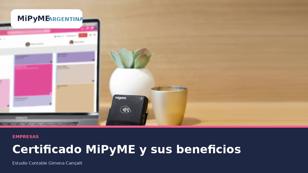 Computadora y herramientas de trabajo para gestionar el Certificado MiPyME