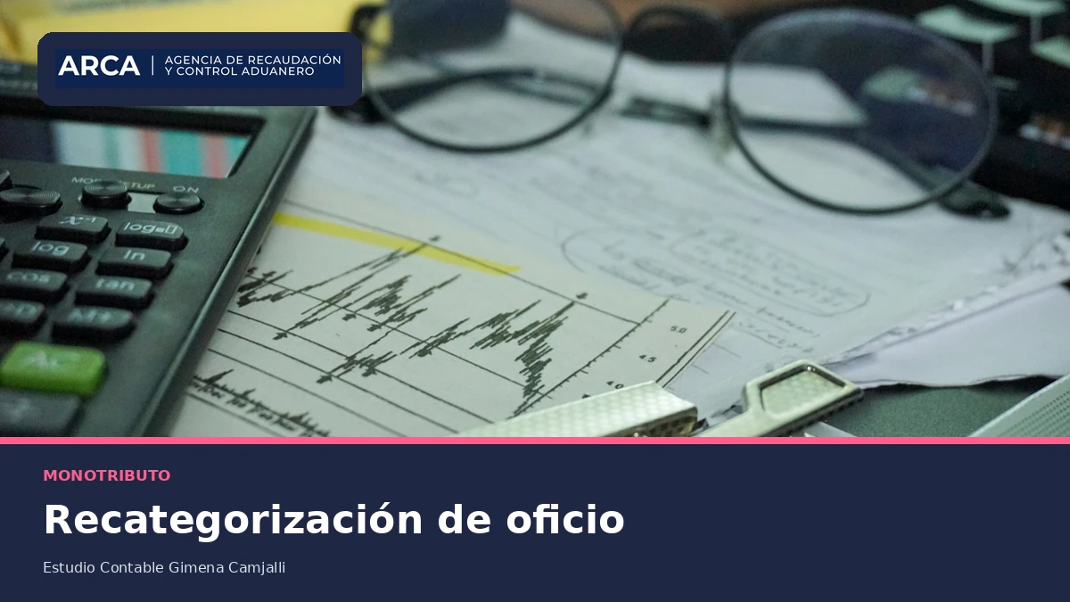 Documentación y calculadora para controlar la recategorización de oficio del Monotributo